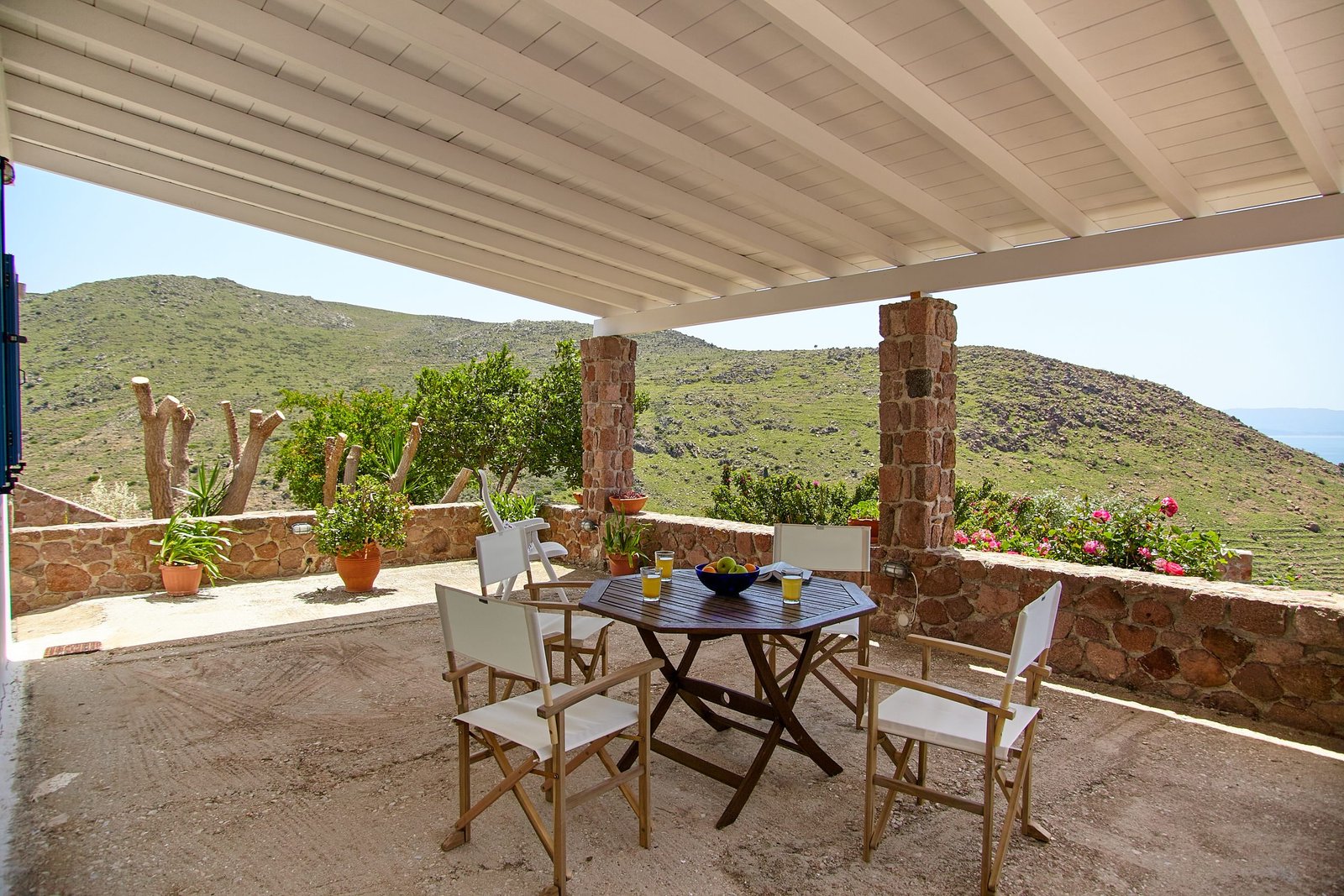 Breakfast with a view Morning at the terrace